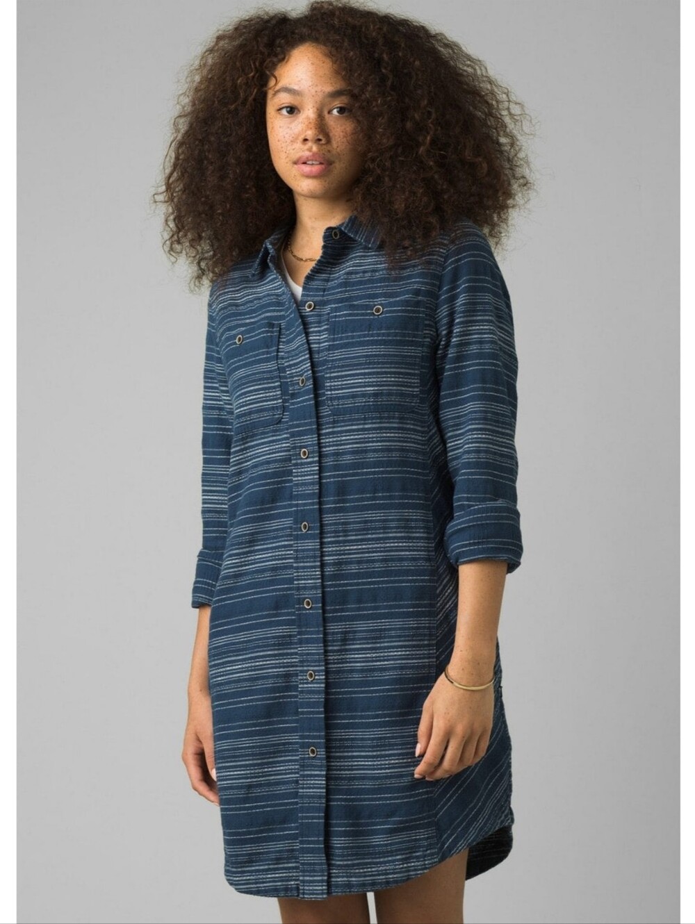 PrAna Dyri Organic Cotton Dress In Navy Size Large